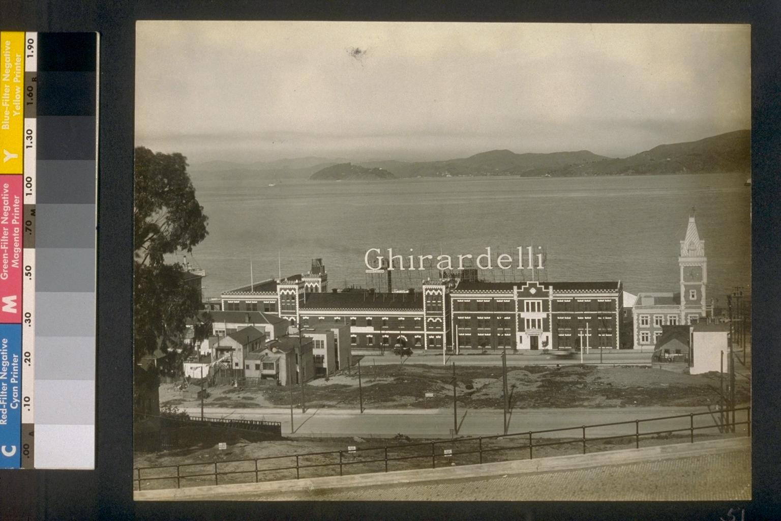 [Factory buildings, seen from south.]